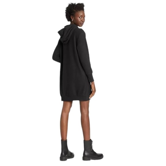 Who What Wear Dresses & Skirts - WHO WHAT WEAR Long Sleeve Black Longevity Hoodie Dress Women's Size XS